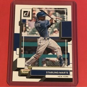 Starling Marte #206 2022 Panini Donruss Baseball Trading Card
